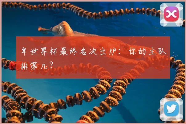 年世界杯最终名次出炉：你的主队排第几？